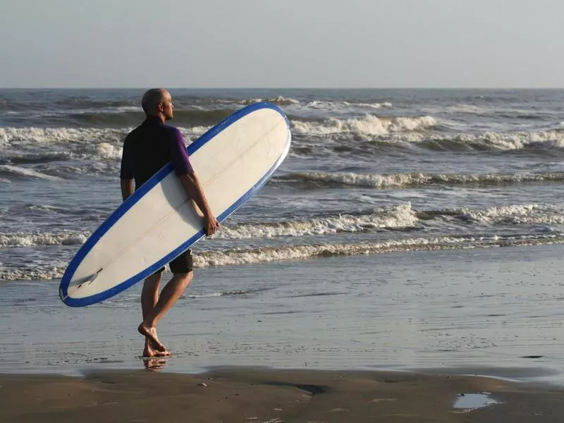 Surfer in Galveston