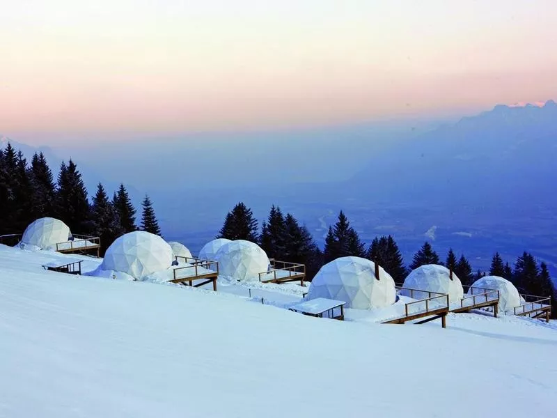 Eco pod hotel in Switzerland