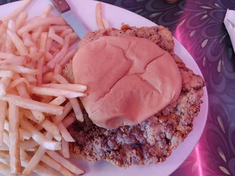 Chicken-fried steak sandwich