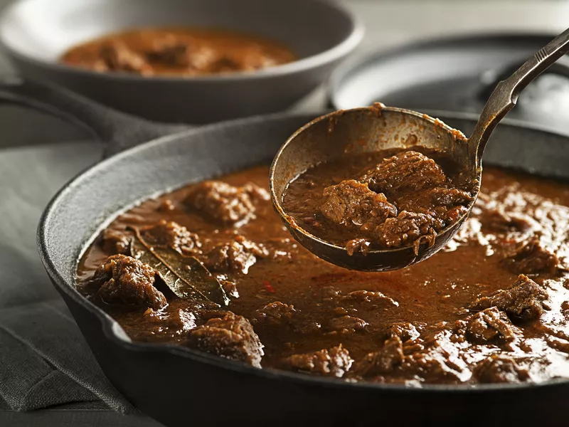 Traditional beef stew, goulash