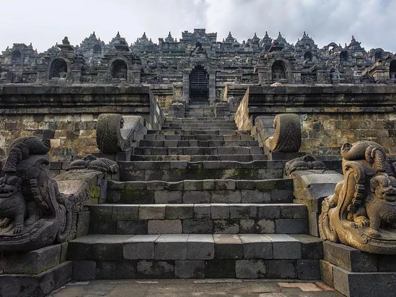 Borobudur temple in Java