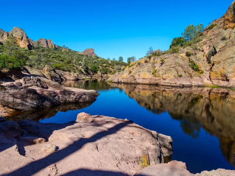 Bear Gulch Reservoir in Pinnacles National Park