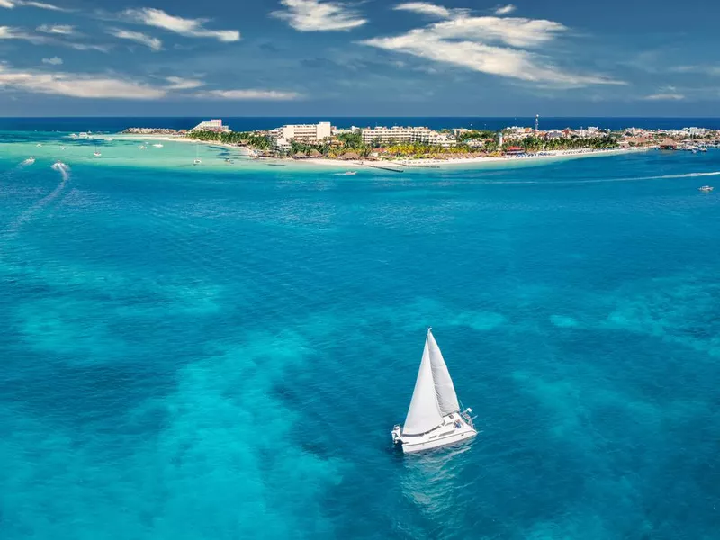 Cozumel aerial view