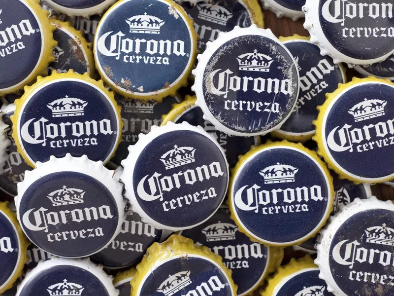 Corona beer crown caps