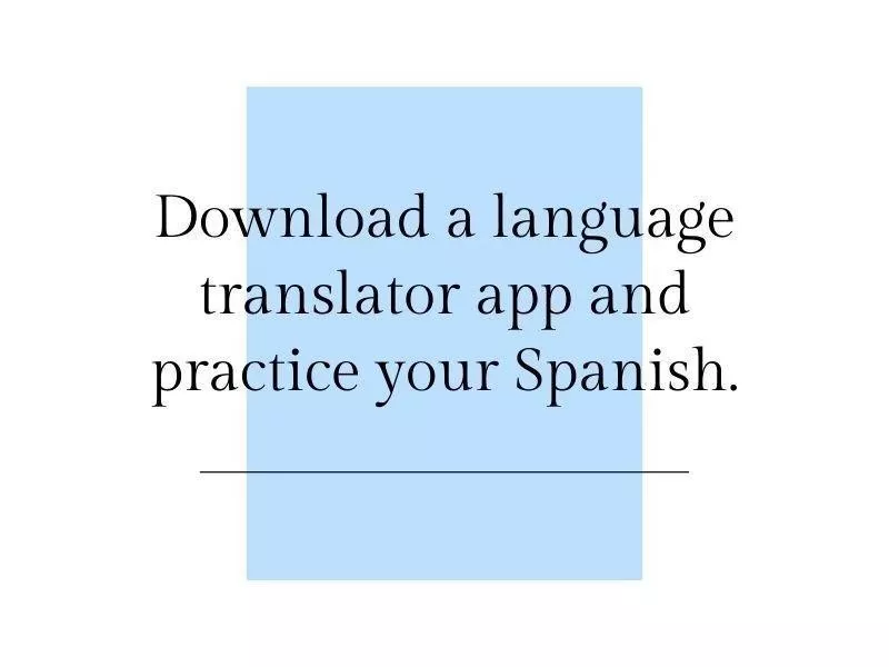 Spanish app