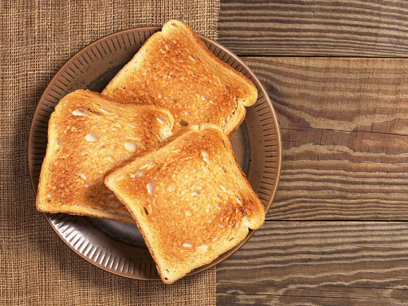 Slices of toasted bread