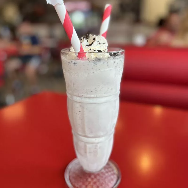 Steak n Shake milkshake