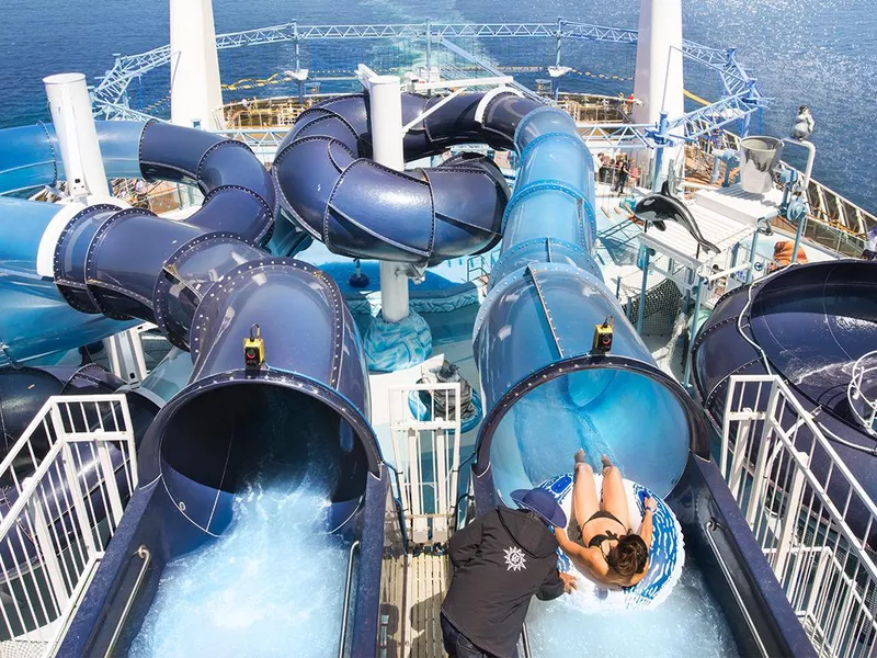 Waterslide in cruise