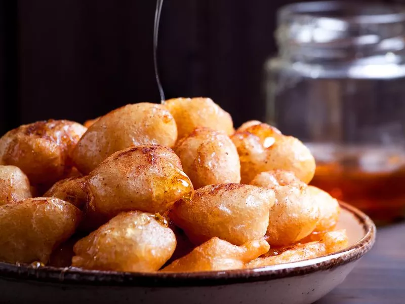 Loukoumades Greek Honey Donuts