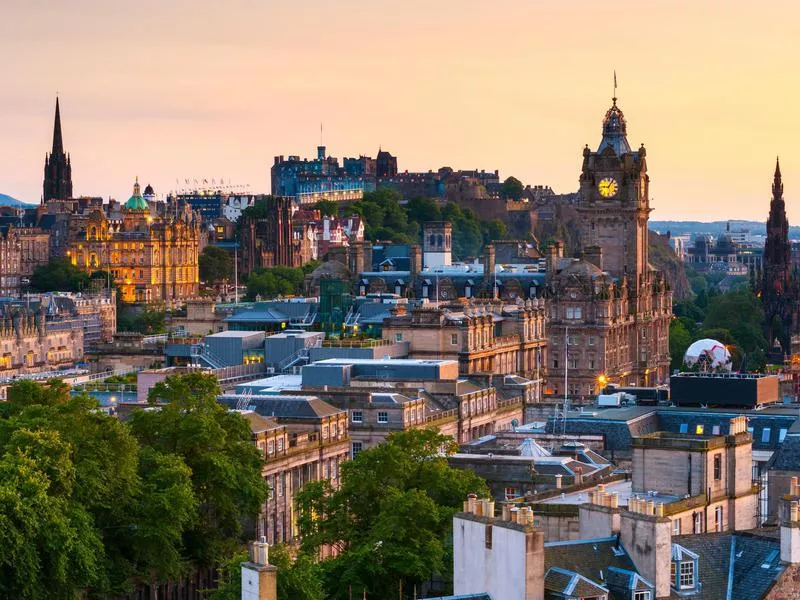 Edinburgh at dusk