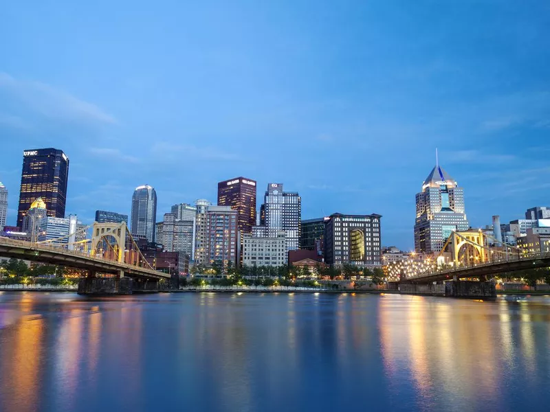 Pittsburgh, Pennsylvania At Night