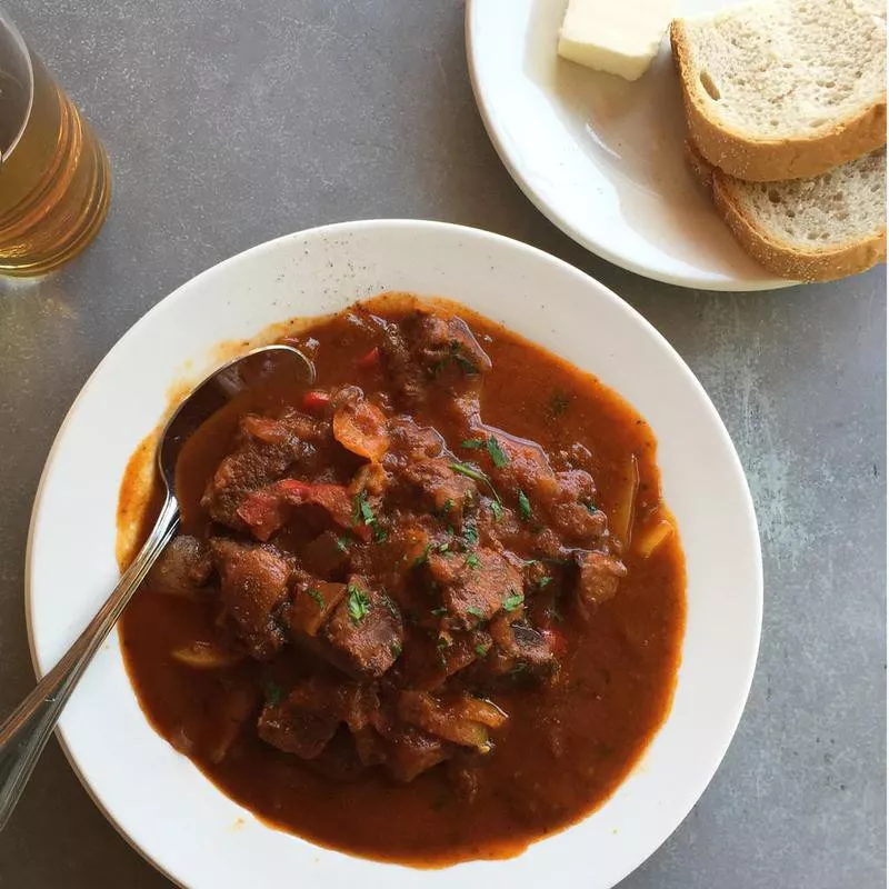 Austrian goulash soup for hangovers