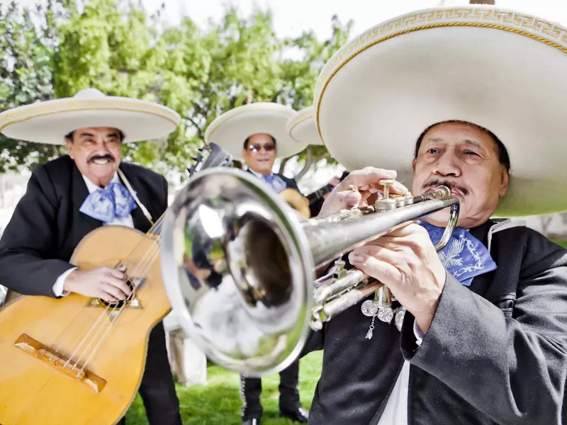 Mariachi band on cinco de mayo