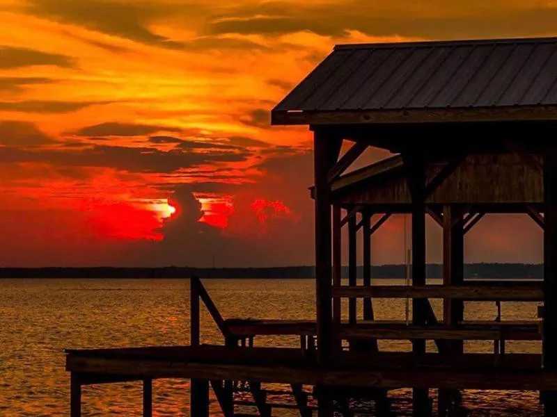 Sunset in Lake Waccamaw