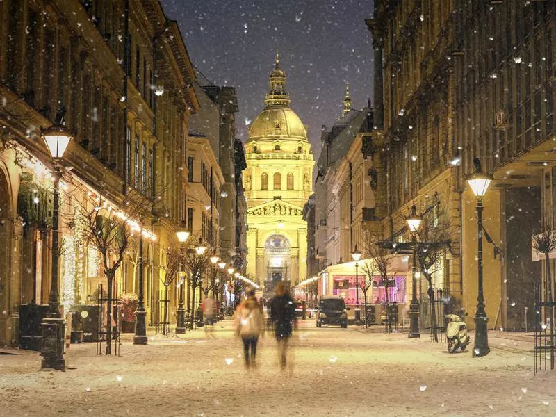 Zrinyi Street in Budapest