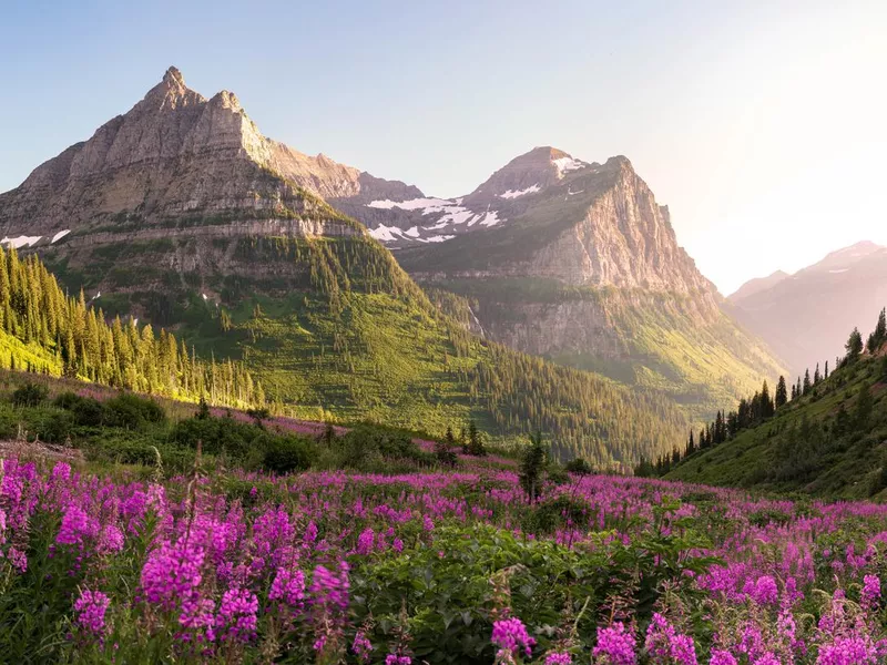 Glacier National Park in spring