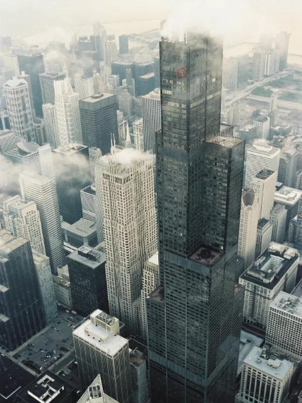 Alain Robert climbing Empire State Building