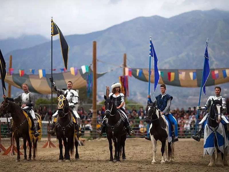 Jousters at Renaissance Pleasure Faire of Southern California