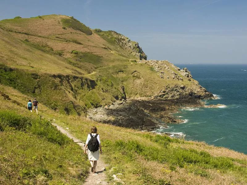 Hiking West of Boulay Bay, Jersey