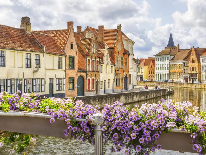 Traditional Canal Houses of Bruges, Belgium