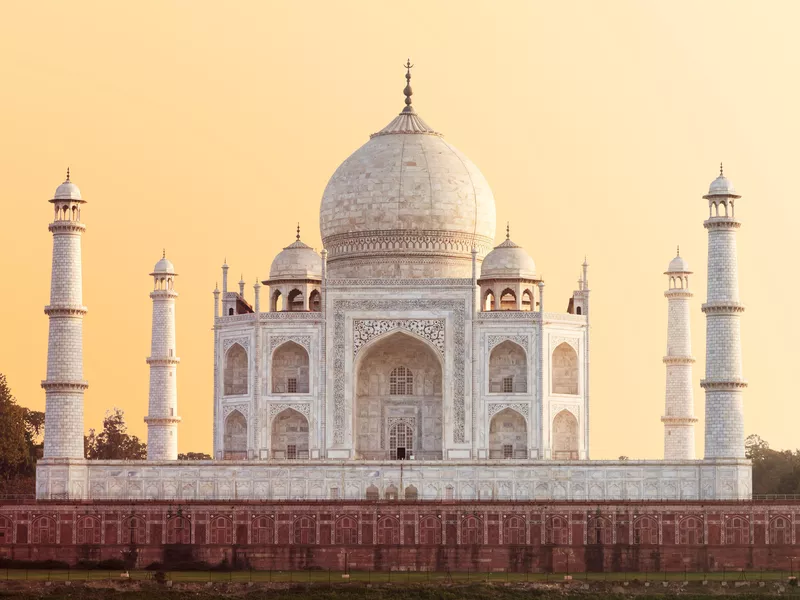 Taj Mahal at sunrise