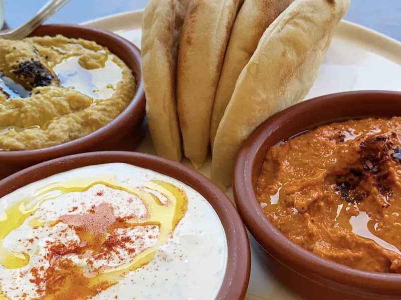 Pita and dips at Kitchen Istanbul