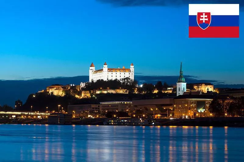 Bratislava as night