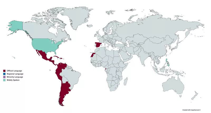 Spanish speakers map