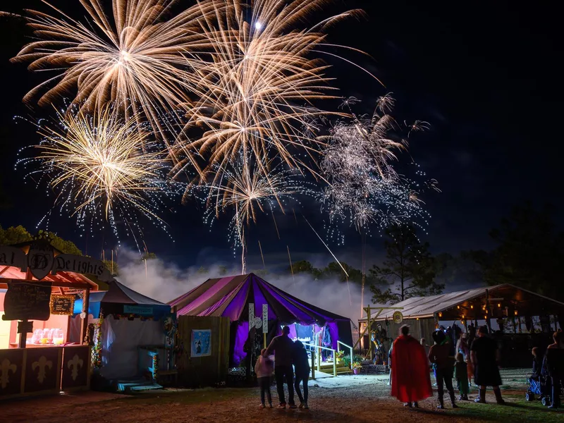 Fireworks at Texas Renaissance Festival