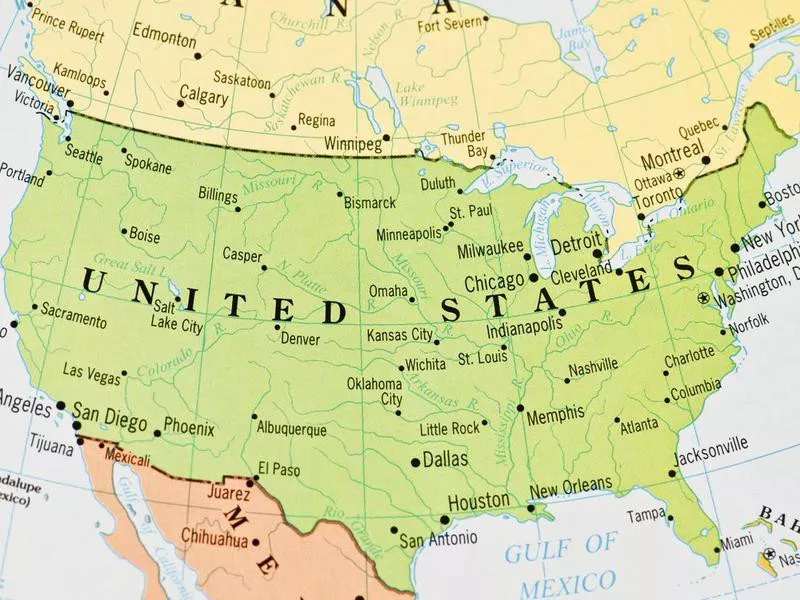 Map of the United States