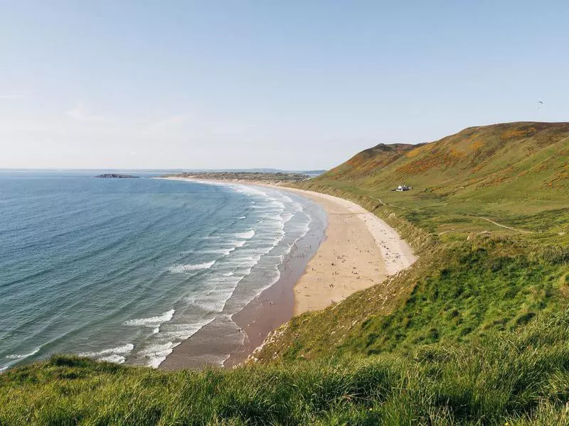 Rhossili Bay in South Wales, U.K.