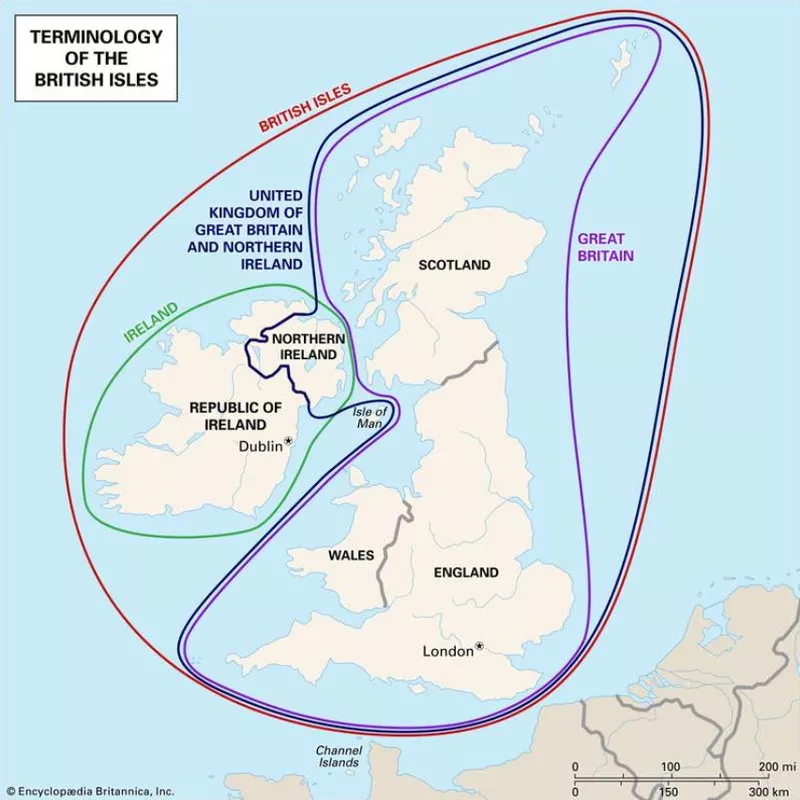 United Kingdom Great Britain Map