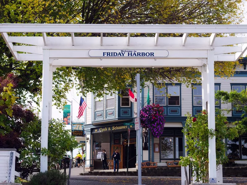 Front Street in Friday Harbor, WA