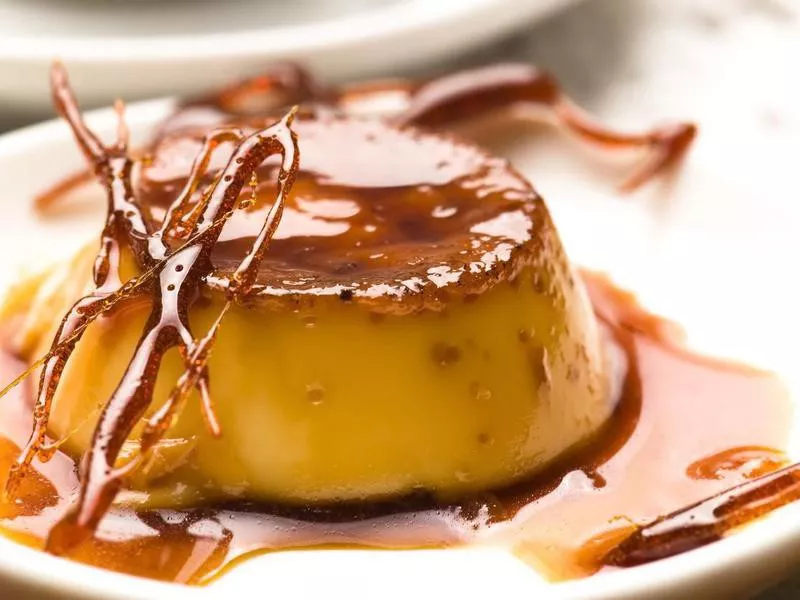 Flan with caramel