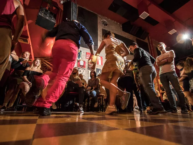 People dancing Salsa in Cali, Colombia