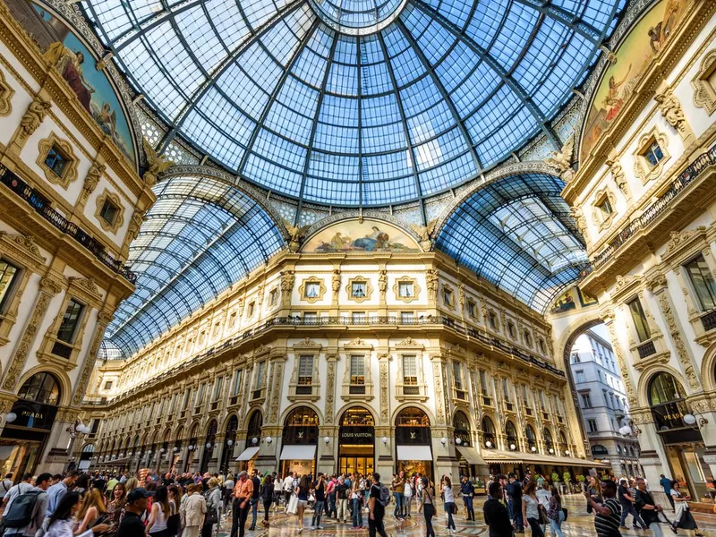 The Galleria Vittorio Emanuele II in Milan, Italy