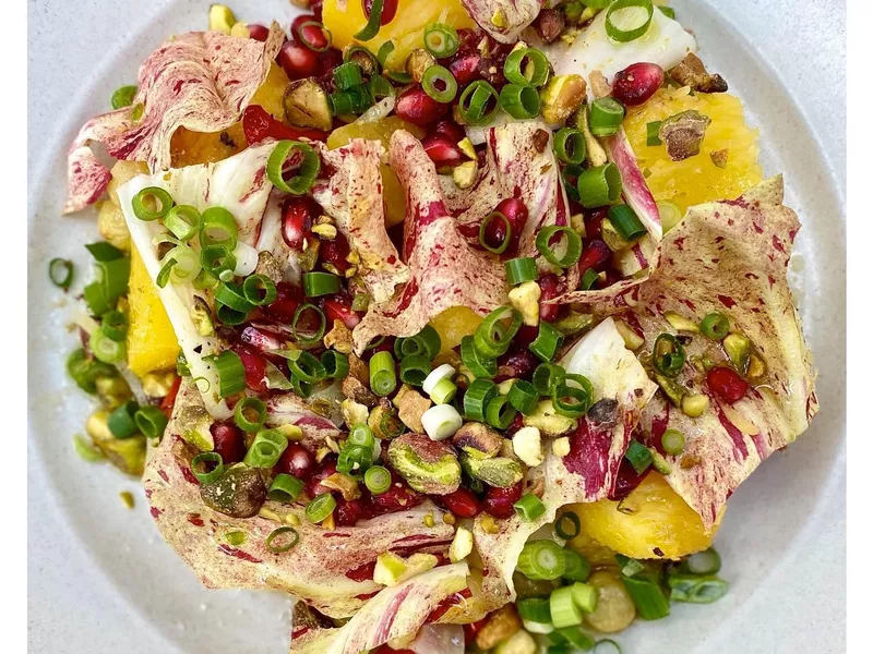 Colorful dish at Range Life, a restaurant in Livermore, California