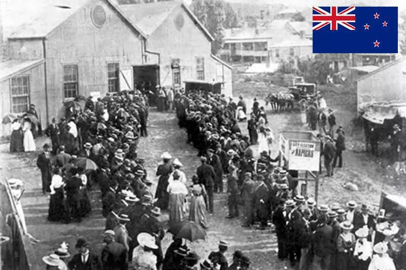 Women voting in New Zealand