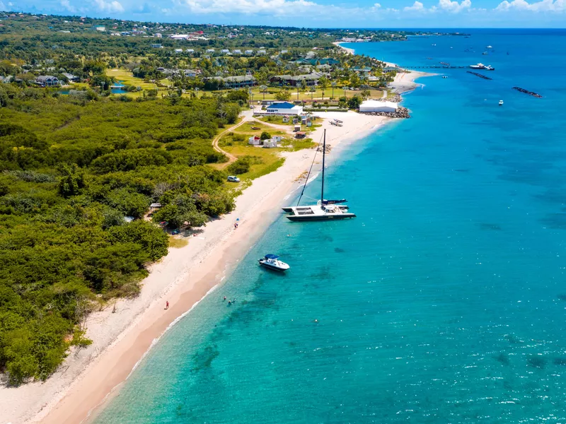 Pinneys Beach in Nevis