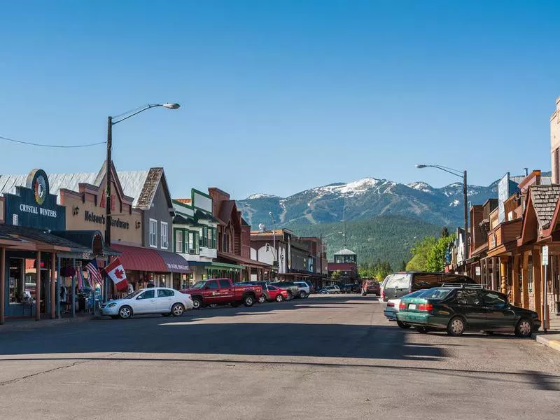 Whitefish Main Street in Montana