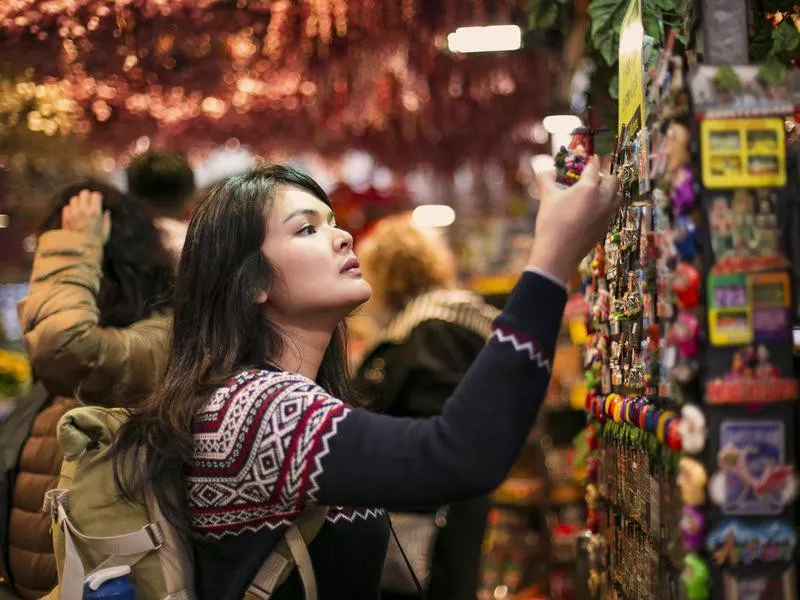 Shopping for souvenirs