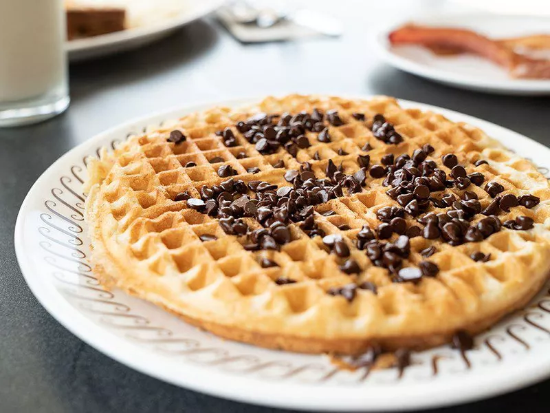 Chocolate chip waffles from Waffle House