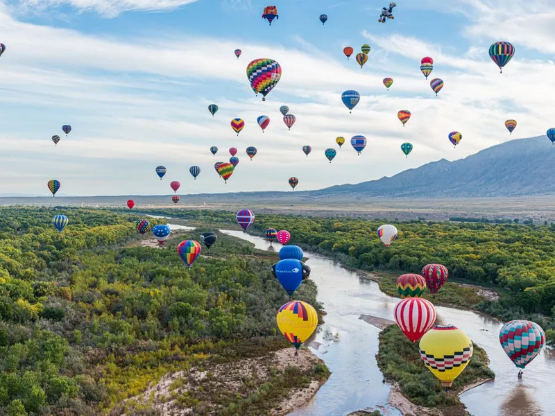 Balloon Flight at the Albuquerque International Balloon Fiesta