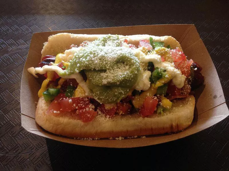 Sonoran hot dog