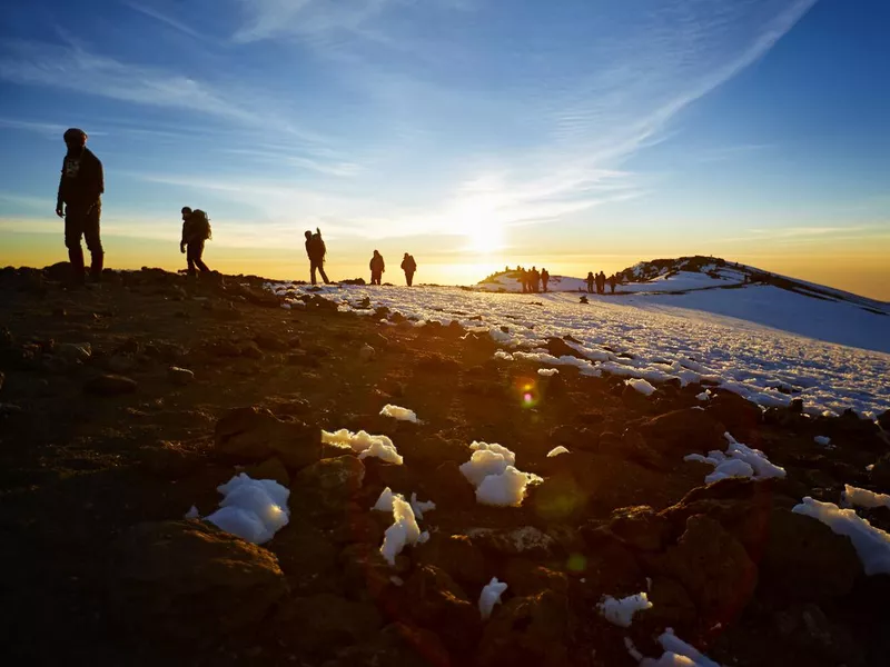 Mt Kilimanjaro route to the summit