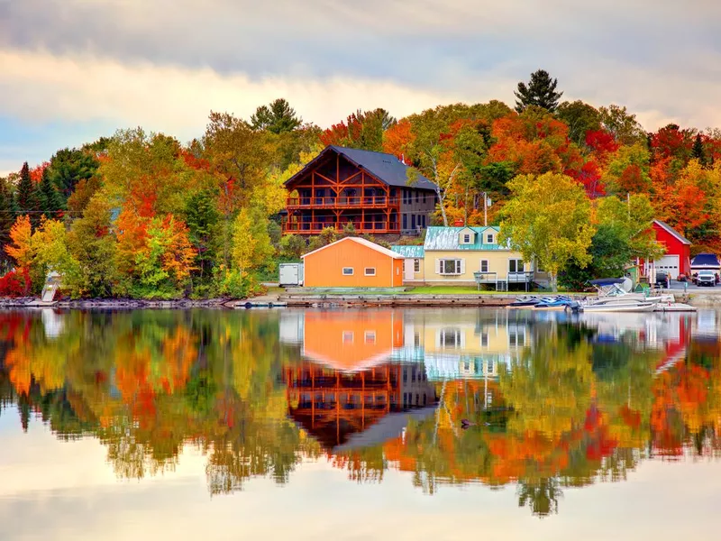 Autumn on Moosehead Lake in Greenville, Maine