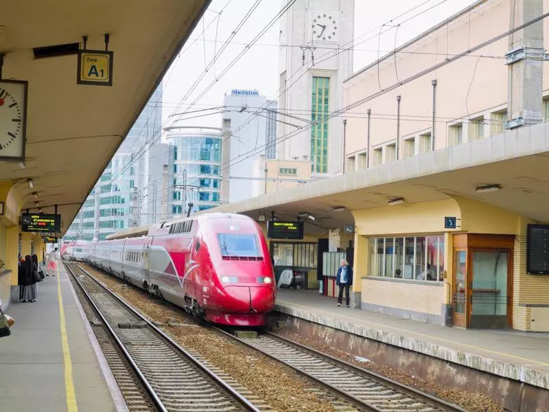 Thalys TGV at Brussels North station