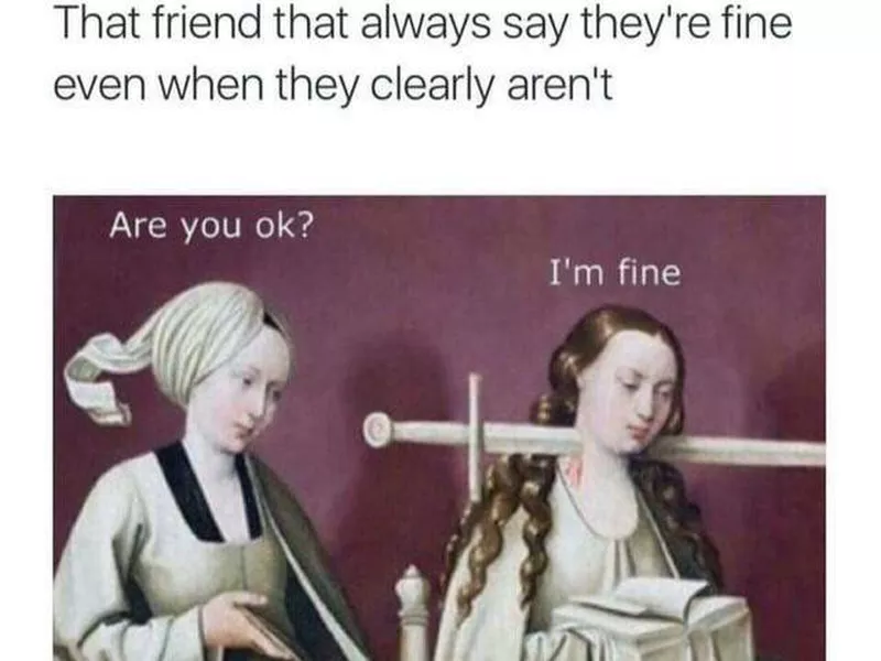 Friends mental health meme