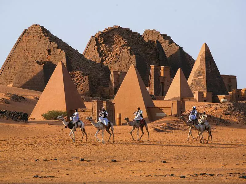 Meroe Pyramids in Sudan