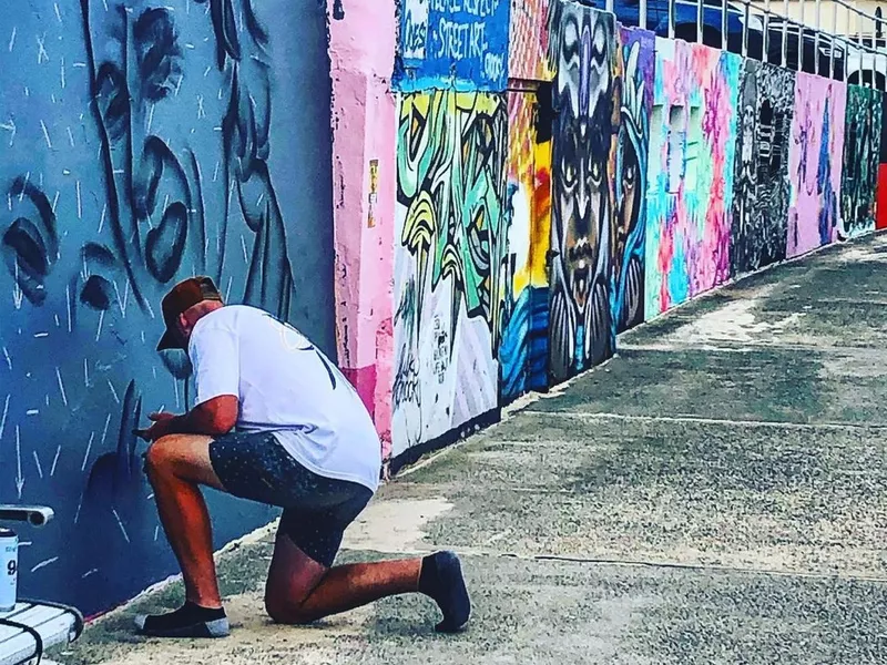 Street art at Bondi Beach, Australia